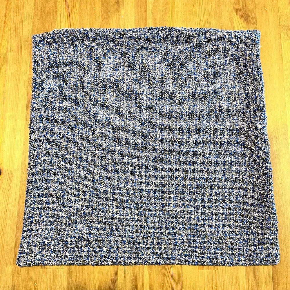 Crate & Barrel Single Pillow Cover 20x20 Skydiver Textured Material Chic